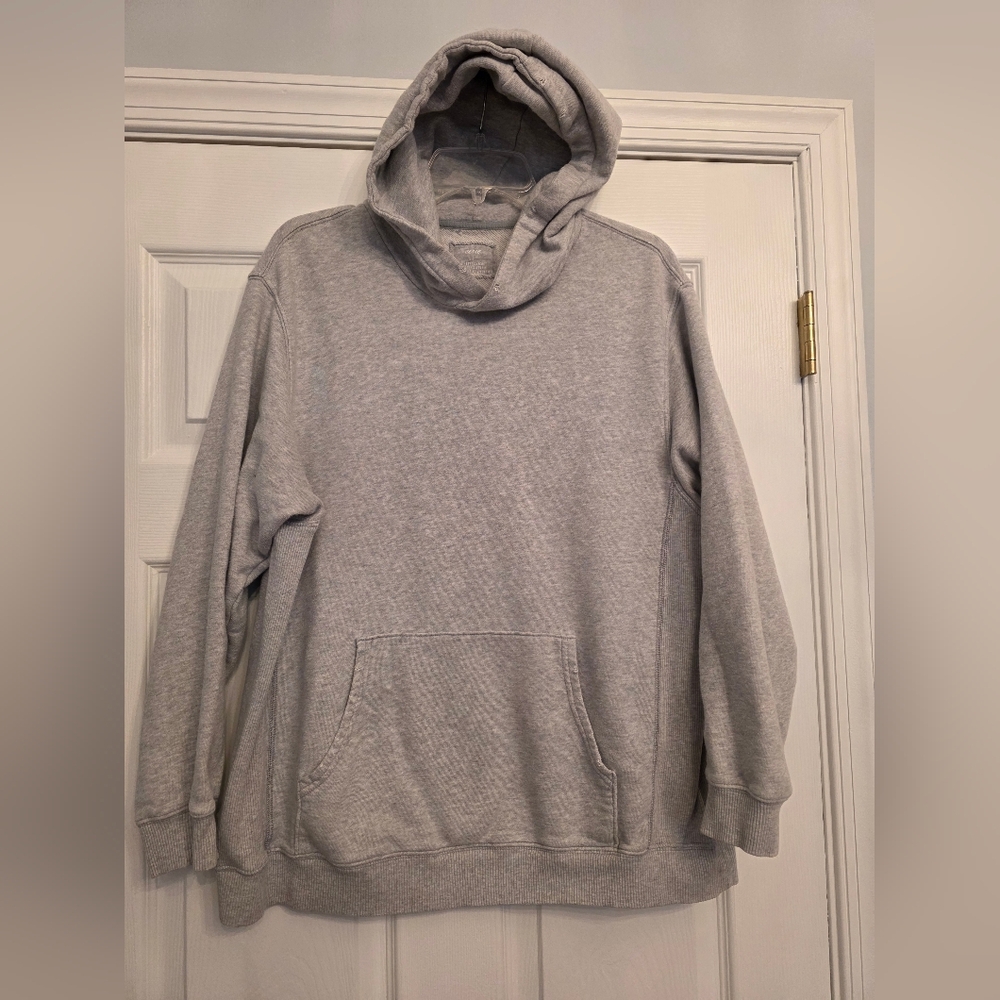 Aerie Womans Size Small Vintage Gray Hoodie No String